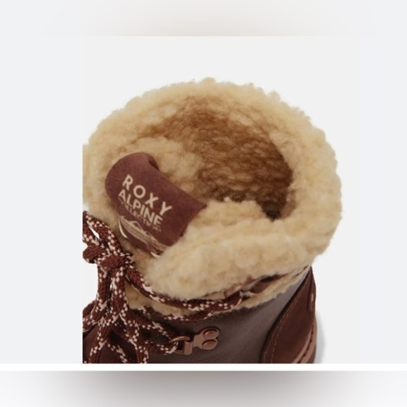 Roxy chocolate brown Women Brandi II lace up lug sole boots size‎ 9.5 brand new - Picture 5 of 14